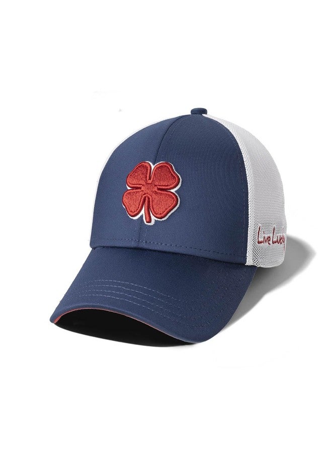 Black Clover Standard Premium 70 Hat, Navy Hat/3D Red Clover/White Trim - Image 4